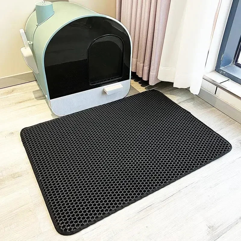 Waterproof Double-Layer Cat Litter Mat - Non-Slip & Washable™