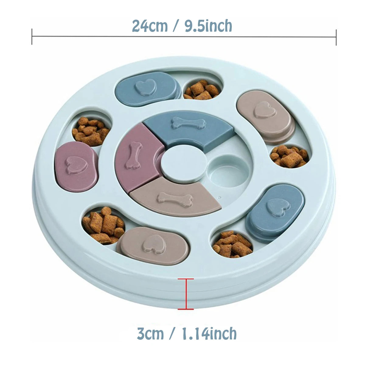 Dog food hiding bowl – slow feeder & interactive training toy to relieve boredom™