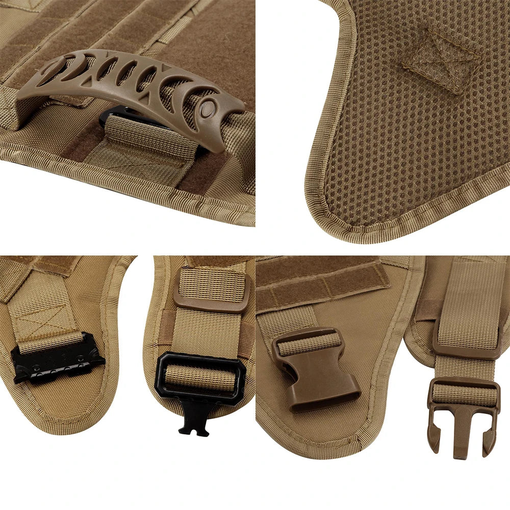 Military dog harness – tactical vest & leash set for large dogs, german shepherd, malinois™