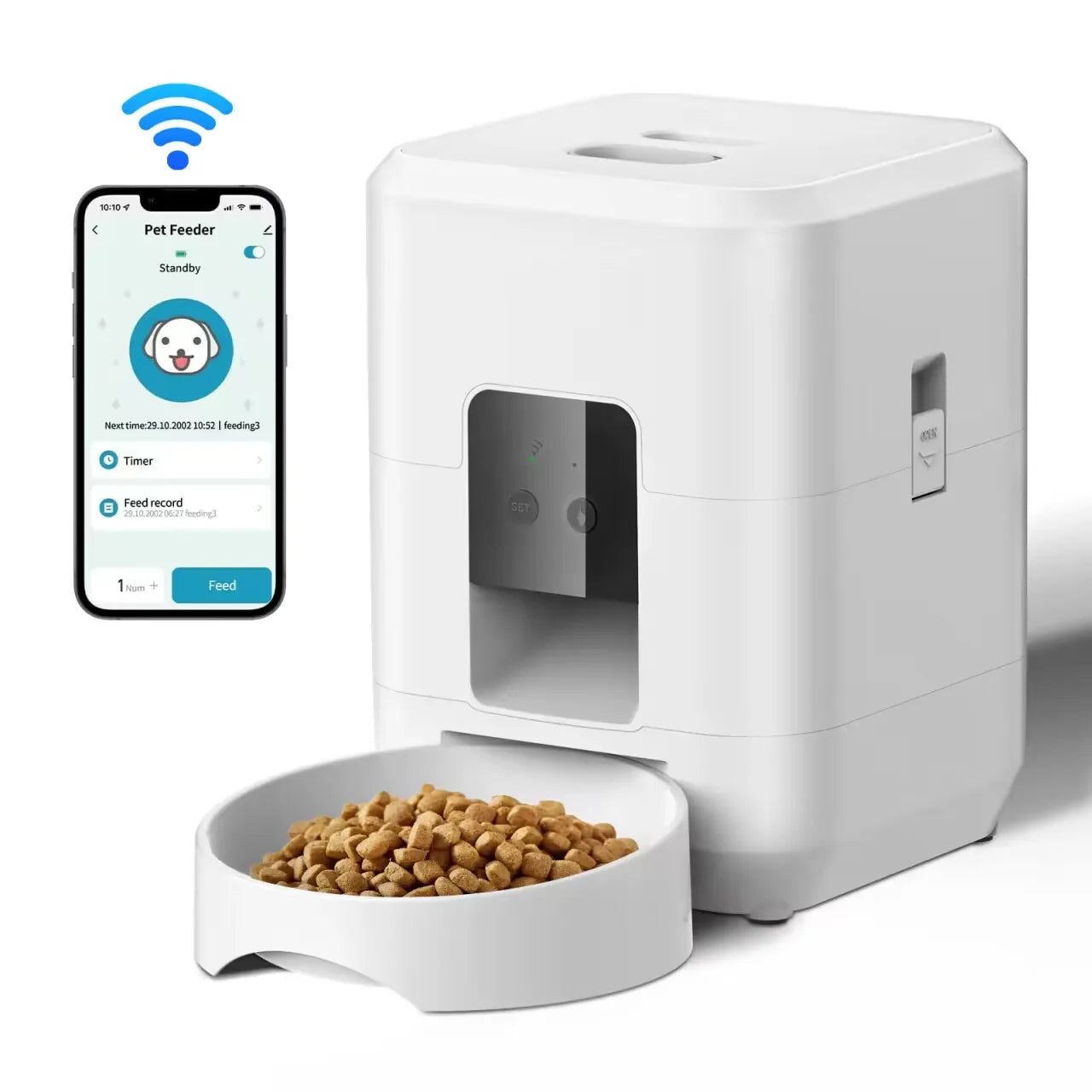 Smart Pet Feeder - Mobile-Controlled Timed Dispenser™