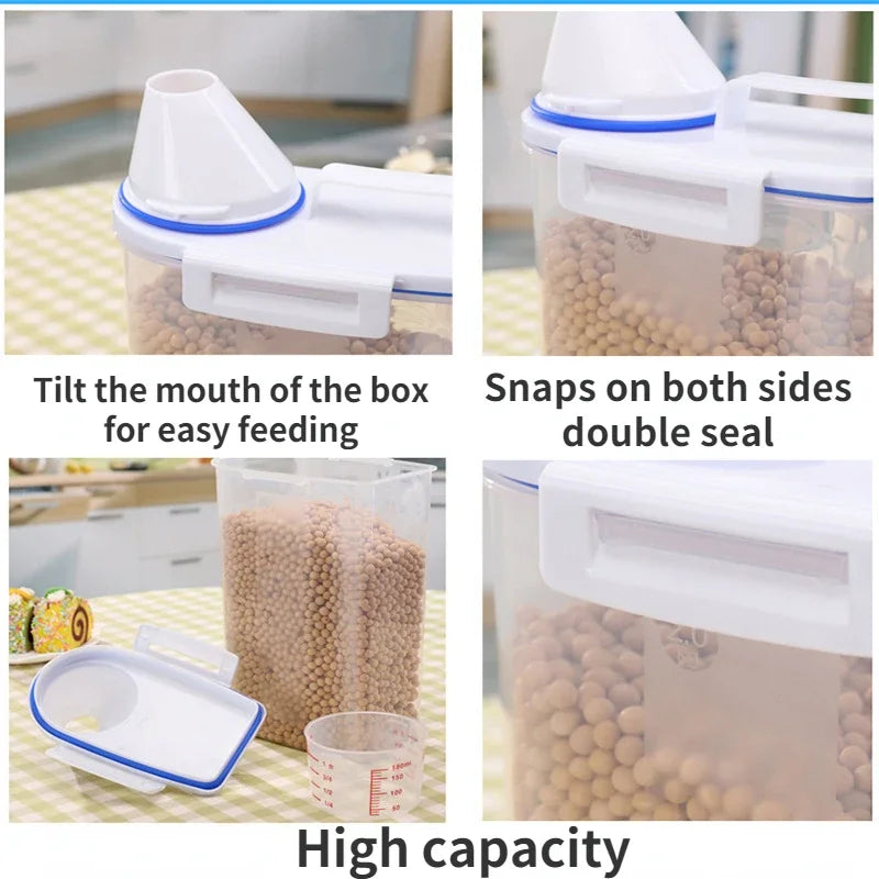 Pet food storage pail – moisture-proof container with measuring cup™