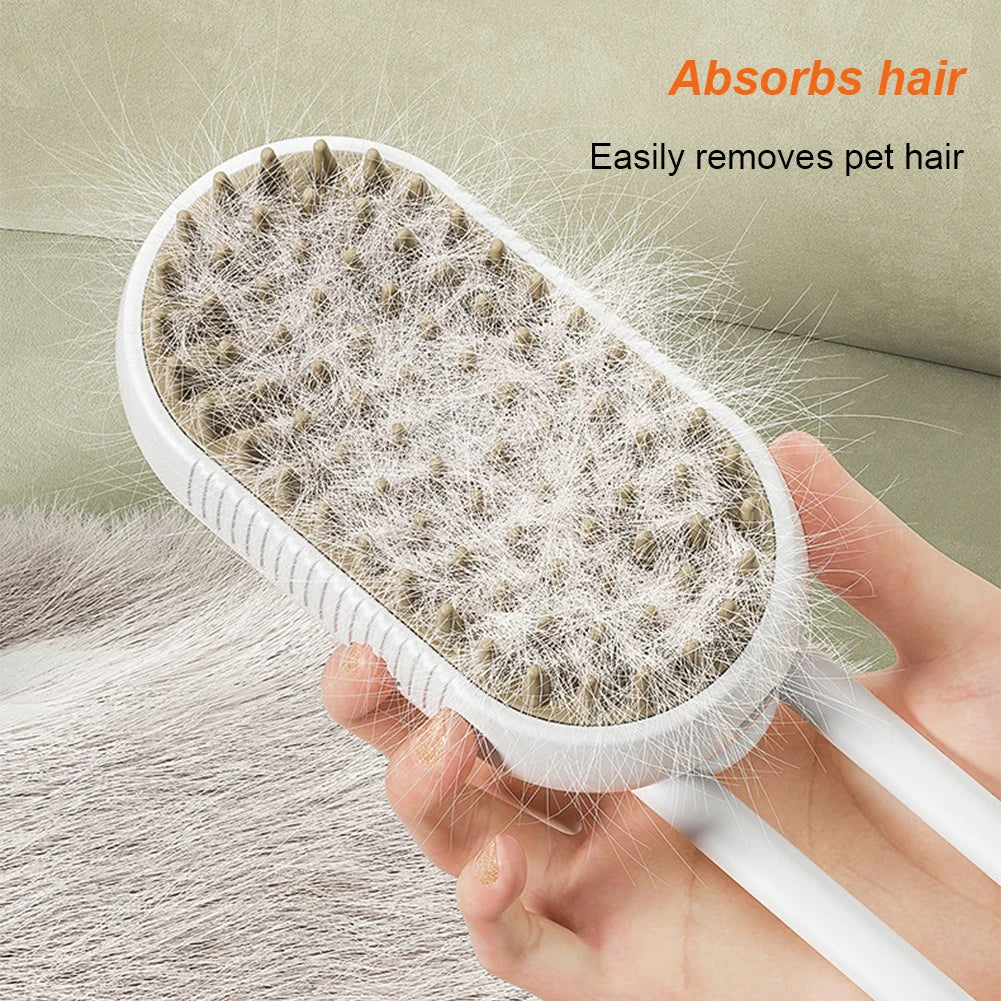 Electric Pet Grooming Brush - Cleaner, Massage & Hair Removal™