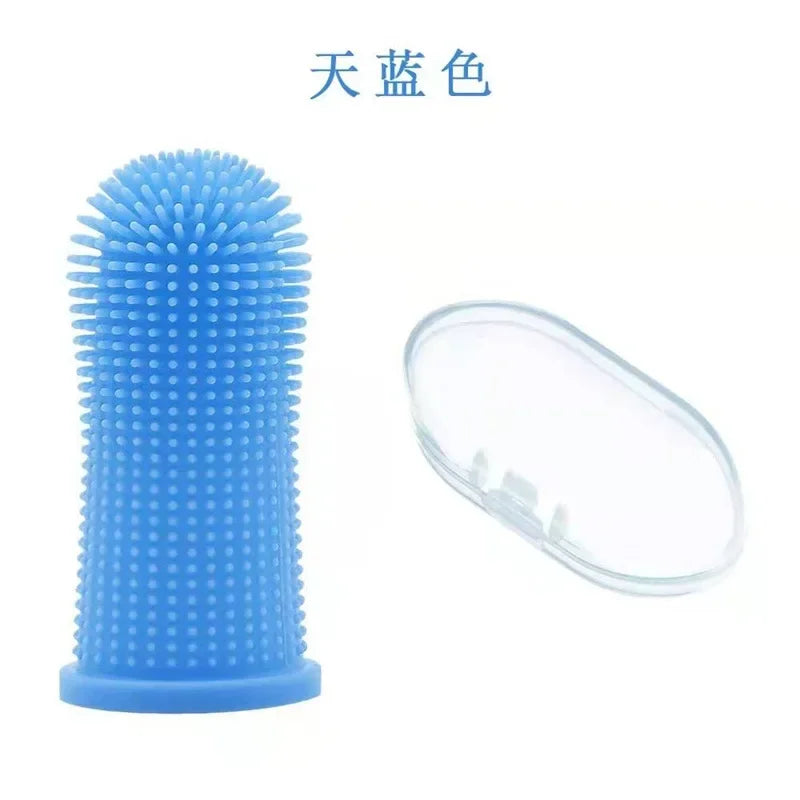 Soft silicone pet toothbrush – finger brush for teeth cleaning & bad breath care in dogs & cats™