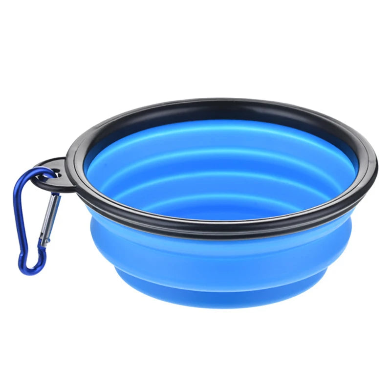 Large Collapsible Silicone Dog Bowl – 350/1000ml Portable Travel Feeder Dish for Pets™