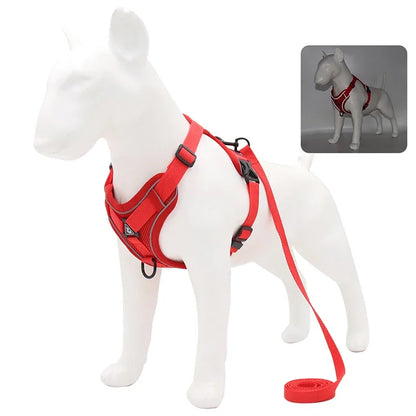 Reflective pet harness – adjustable training vest & leash for small dogs, chihuahua, yorkie™