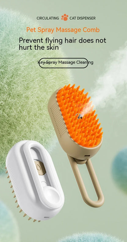 Electric Pet Grooming Brush - Cleaner, Massage & Hair Removal™