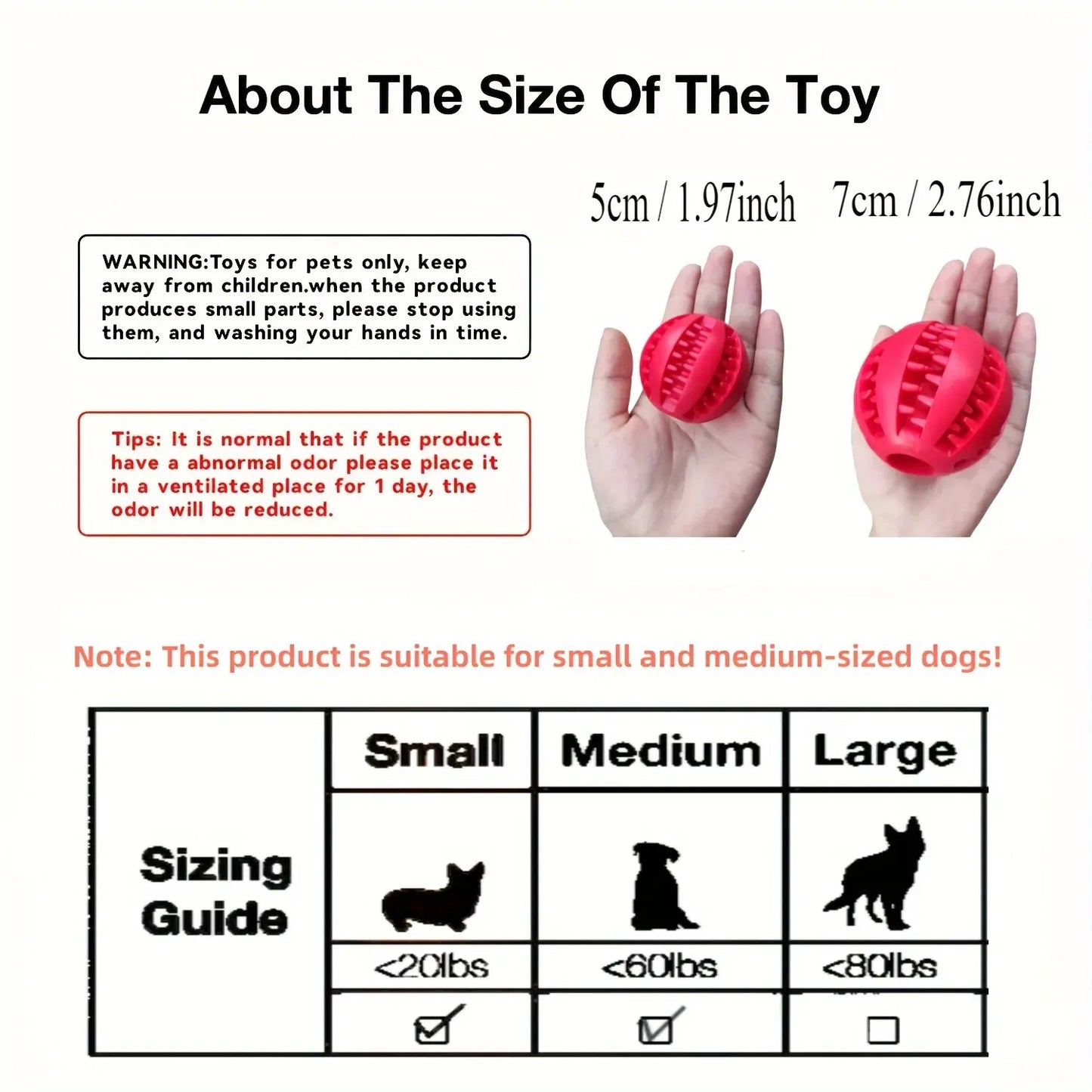 Dog Toy Ball Food Dispenser Chew Toy for Teeth Cleaning™