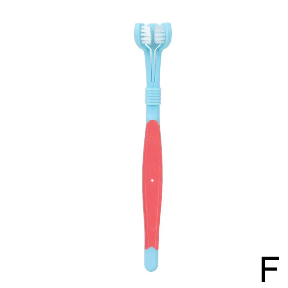 Three-sided pet toothbrush – multi-head brush for dogs & cats, oral care tool™