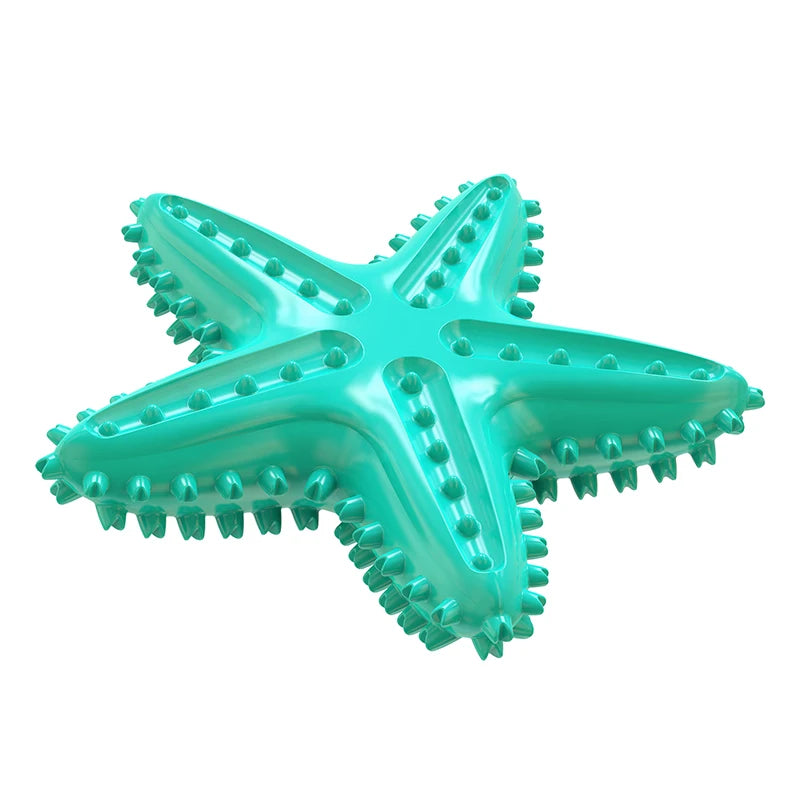 Dog toys – starfish-shaped squeaky chew for training & dental care, ideal for large dogs™