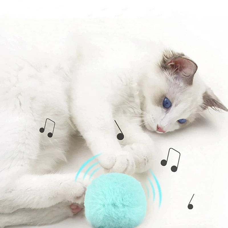 Smart Interactive Cat Toy - Plush Electric Ball mit Catnip & Soundeffekt ™