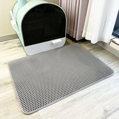 Cat Litter Mat – Waterproof, Double-Layer Non-Slip Washable Mat for Easy Cleaning™