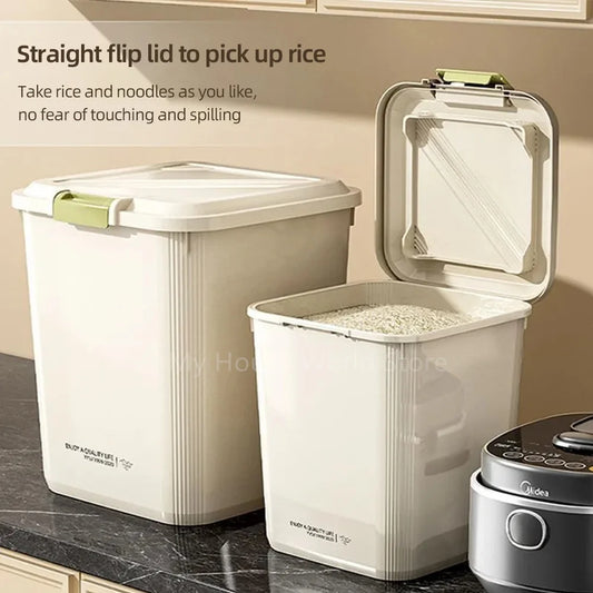 Sealed cereal dispenser with buckle, insect-proof grain & pet food storage-10KG rice container™