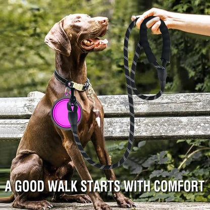 Strong dog leash – reflective for small, medium & large dogs, golden retriever™